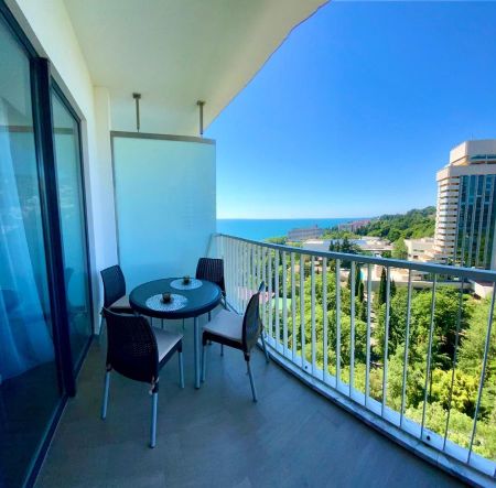 DeLUXE апартаменты с балконом и видом на море в Актер Гэлакси на берегу моря